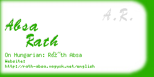 absa rath business card